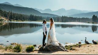 Rocky Mountain National Park Elopement at A Beautiful Alpine Lake! Colorado Elopement Videographer