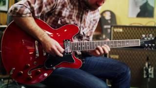 Artist CHERRY58 Semi Acoustic Electric Guitar Demo