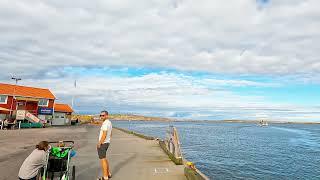 Smögen Sweden walking around on a sunny day looking at nice houses 4k