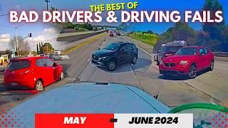 BEST OF MAY - JUNE #2024 Bad Drivers Driving Fails Road Rage Instant Karma Traffic Accidents