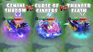 Selena Curse of Cinders VS Gemini Shadow VS Thunderflash