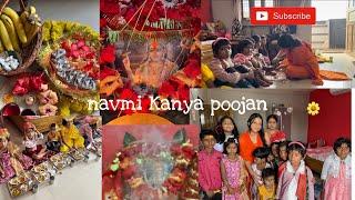 *navmi kanjak poojan* navratri 2024🪷 #vlog #youtube