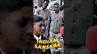 Pakistani SANSKAR Vs Indian SANSKAR wait for end #shortsfeed #sanatan #hindu