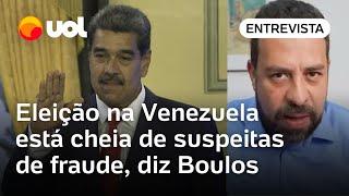 Boulos critica eleição de Maduro na Venezuela: 'Cheia de suspeitas; governo não tem legitimidade'