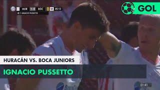 Ignacio Pussetto (1-0) Huracán vs Boca Juniors | Fecha 27 - Superliga Argentina 2017/2018