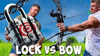 Can A Bow Break A Lock?  | High Speed Camera |