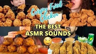 Fried Crispy Chicken Mukbang ASMR Compilation | ASMR Eating