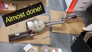 Mercedes W140 S600 Eisenmann Exhaust - Almost Done!