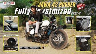 jawa 42 bobber fully modify | jawa 42 bobber exhaust modified | jawa 42 bobber double seat | jawa