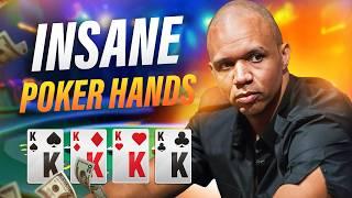 The Rarest Poker Hands You’ll Ever See! INSANE Quads, Straight Flush, Royal Flush