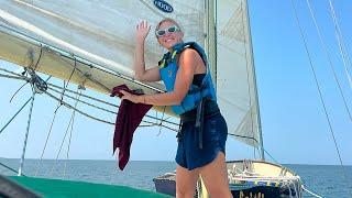 Sailing my Cheap Sailboat on the Chesapeake Bay