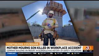 Family speaks of relative, worker died at Glendale construction job