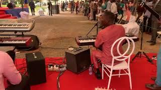 David Tetteh Jaydeen(aux), Wisdom Segbedzi (piano), Enock — the band that made the praises hot