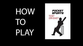 Pocket Sports Test Cricket - How To Play