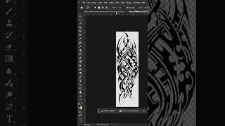 Design Tattoo in Photoshop Beginner tutorial #shorts