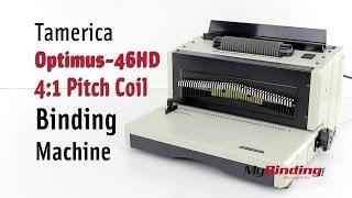 Tamerica Optimus 46HD 4:1 Pitch Electric Coil Binding Machine