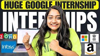 HurryupInternships Announced-Google,Reliance, Microsoft