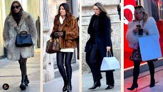 WINTER FASHION Takes Over Italian Streets with ELEGANT December Style! | Italian Fashion Trends