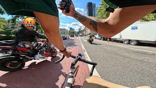 FIXED GEAR | POV CRAZY OLD MAN TRIED to HIT ME‼️ (TURNS into a GOOSE CHASE) 