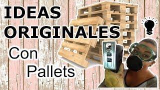 11 Manualidades Con PALLETS PASO A PASO ( IDEAS CREATIVAS Y ORIGINALES PARA RECICLAR PALETS)