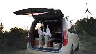 Solo car camping • Korean-style car camping • Camping on the top of a mountain