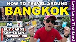 How To Travel Around BANGKOK | Buy Cards For BTS & MRT  | Complete Guide 2023 #livelovethailand