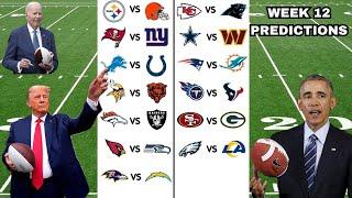 US Presidents Predict Week 12 of the NFL Season