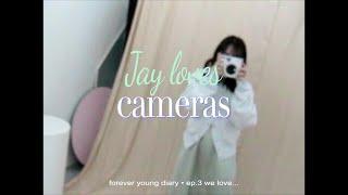 {Ep.3} Jay ︎ cameras  레트로캠코더 • 카메라 소개 • 인스탁스 sq1, 캐논 뉴오토보이 필카  FYD Forever young diary