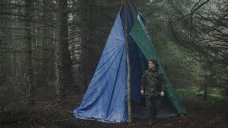 TIPI BUILD IN THE FOREST