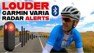 LOUDER Garmin Varia RADAR Alerts: Using Bluetooth Audio Alerts // How-To