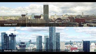 How The Manchester Skyline Has Changed Over The Last 5 Years DRAMATIC Drone Footage