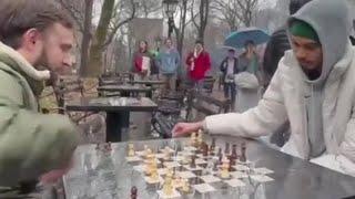 Victor Wembanyama invites fans to play chess in New York's Washington Square Park