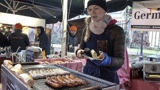 German Sausages In London. Bratwurst and Other Yummy Street Food