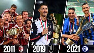  All Italian Football Championship (Serie A) Champions 1898 - 2021 | Every Serie A Winners 