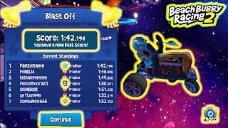 Shot Cut Blast Off Dragtor Speed Powerups 1st 1:42.194 - El Zipo + Dragtor - Beach Buggy Racing 2