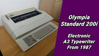 Olympia Standard 200i - A massive A3 Electronic Typewriter from the mid 1980's