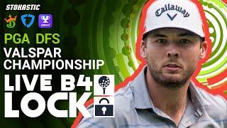 Valspar Championship PGA DFS Picks | Golf DFS Live Before Lock DraftKings, FanDuel