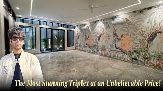 The Most Stunning 4 BHK Triplex House in Gurgaon | 250 Sq Yds | Private Lift & Party Hall