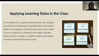 Learning Styles in SLA