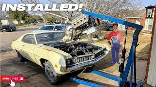 1970 Ford Torino | LS Swap | Part 3- Engine & Transmission Are In!