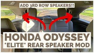 2018+ Honda Odyssey MOD HACK: Adding the 3rd row ELITE speakers to your non-Elite Odyssey