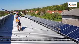 Solarputzer in Aktion