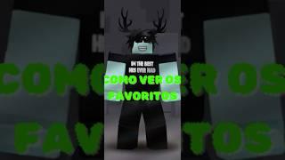 Como ver os itens que você colocou nos Favoritos no Roblox !  #roblox  #ajuda  #dicas