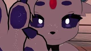 Espeon Runs From Pokemon Trainer To Make Sounds! Tapping and Soft Spoken Sounds!