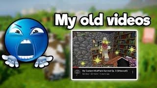 Reacting to my TERRIBLE old Minecraft YouTube videos!