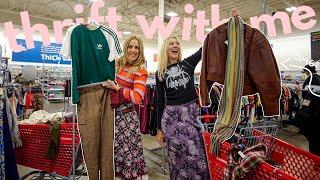 COME THRIFT WITH ME for fall/winter! thrifting my PINTEREST (sweaters, jackets, scarves + more!)