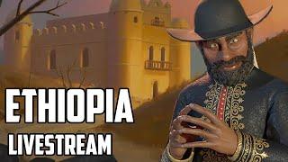 Ethiopia Civ 6 Secret Societies Livestream (New Frontier Pass Pack 2)