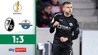 Freiburg fliegt aus Pokal! | SC Freiburg - SC Paderborn 07 | Highlights - Runde2 | DFB Pokal 2023/24