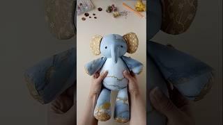 My Handmade Elephant  #stuffedanimals