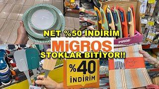 MİGROS'DA %50 İNDİRİME GİREN ÜRÜNLER/STOKLARI BİTİRİYOR️/ŞAHANE İNDİRİMLER KAÇMAZ/ÇEYİZ ALIŞVERİŞİ